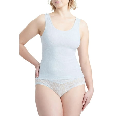 

Women s Shaping Geometric Lace and Modal Tank Top