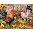 thumbnail image 3 of Cuadros Decorativos 5D pollo mosaico diamante pintura dibujo completo redondo taladro DIY arte artesanía Ehuebsd  Nuevos Originales, 3 of 9