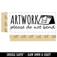 thumbnail image 2 of Artwork Please Do Not Bend Bent Art Detail Self-Inking Rubber Stamp Ink Stamper for Business Office - Black Ink - Small 1-1/2 Inch, 2 of 7