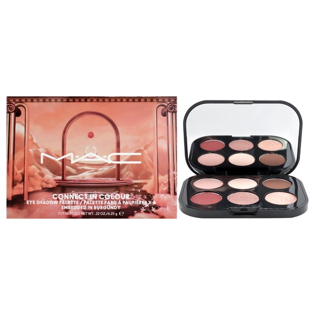 Paleta de sombras de ojos Connect In Color MAC Sombra de ojos 0,22 oz Borgoña