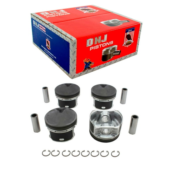 DNJ P642 Standard Complete Piston Set Fits Cars & Trucks 05-17 Nissan Suzuki 2.5L L4 DOHC 16v
