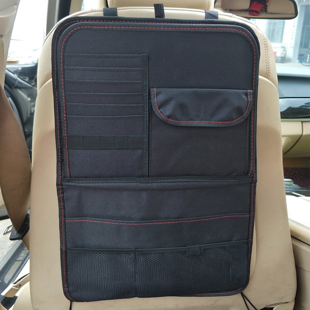 Universal Black Multi-Pocket Backseat Organizer Fits Truck, SUV and Saloon Car