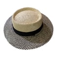 thumbnail image 5 of Gorra de paja plana Yinane para mujer Portátil, 5 of 5