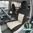 thumbnail image 5 of For Toyota Sienna 2011-2020 FH Group Neoprene Waterproof Custom Fit Car Seat Covers - Beige/Black Front Set, 5 of 10