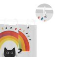 thumbnail image 5 of Yayeee Shower Curtain with Hooks 72"x72" Waterproof Fabric Bathroom Hanging Decor, Black Cat Rainbow, 5 of 5