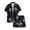 Black, variant on CHUMUD Men's Hawaiian Matching Set Summer Outerwear Beach 2 Piece Vacation Outfits Tropical print Shirts and Shorts