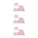 thumbnail image 4 of Wosthever Juego de 3 alfombras de baño de secado rápido con fondo antideslizante Textura Alfombras de baño de fácil limpieza Rosa claro Type1 NO1, 4 of 6