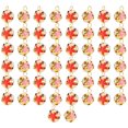 thumbnail image 3 of 50 Uds. De accesorios de joyería con cuentas de Material metálico de campana pequeña, bola de flores hueca Retro, 3 of 5