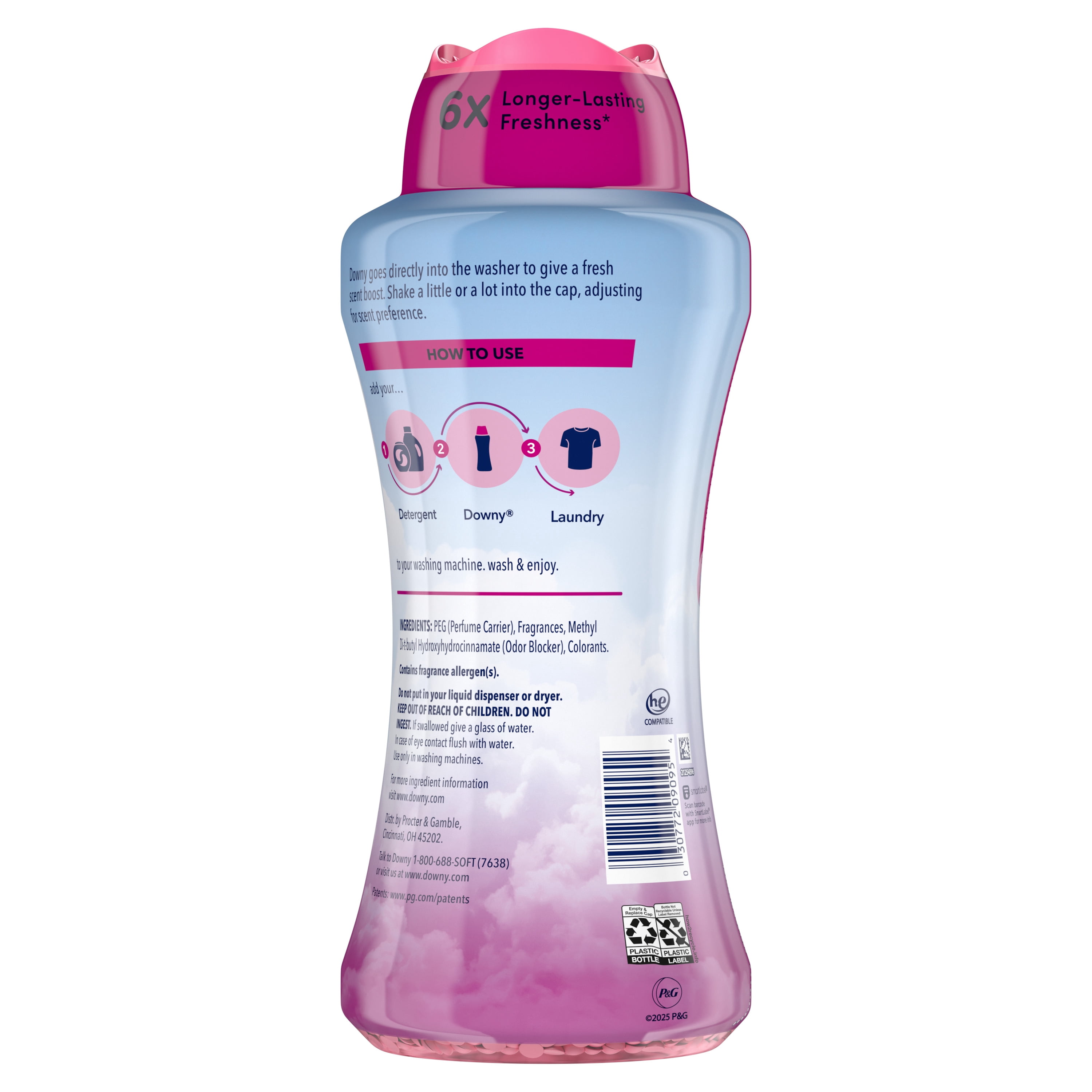 (2 pack) Downy Laundry Scent Beads, In-Wash Scent Booster, April Fresh Scent, 24oz