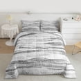 thumbnail image 2 of Castle Fairy Minimalism Lines Queen Comforter Set,Black Grey Bedding Comforter Set, 2 of 8