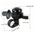 thumbnail image 3 of Ohmyroo Aluminum Alloy Bike Bell, Bicycle Handlebar Horn For Adults Kids, Mountain Road Bike Cycling Safety Ringer With Quick Screwdriver Mount Install, 3 of 5