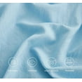 thumbnail image 4 of Chezmoi Collection Extra Soft Bed Sheets Set, Double Brushed Microfiber 14-Inches Deep Pockets, 4-Piece Sheet Set, California King, Chambray Blue, 4 of 8
