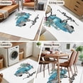 thumbnail image 5 of Summer Cactus Area Rugs 3'x5', Washable Small Throw Rugs for Living Room Bedroom, Country Blue Truck Botanical Tropical Plants Indoor Outdoor Rug Non-Slip Low Pile Carpet Runner Reversible Floor Mats, 5 of 8