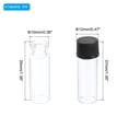 thumbnail image 2 of Botella de Almacenamiento de Medios Uxcell de 2 mL, Paquete de 15 Botellas de Vidrio con Tapa de Plástico de Rosca para Laboratorio, Transparente, 2 of 5