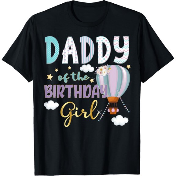 Hot Air Balloon Birthday Matching Family Group Outfit T-Shirt