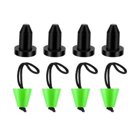 Axioma 8x Kayak Scupper Plugs Durable Canoe Bung Plugs for Fishing Boats Kayak Raft Green