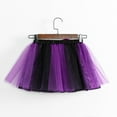 thumbnail image 3 of Utlike 3 Pack Halloween Girls Skirts Hallowmas Colourful Layered Puffy Tutu Tulle Skirt With Hat Magic Wand For Theme Party First Day Of School Clothes For Girl Size 2 Years-4 Years, 3 of 3