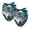 Multi-colored 2, variant on PhooArto Blue Butterfly Moon Dog Bandanas, 2 Pack Soft Washable Pet Scarf Triangle for Large Dogs Puppies and Cats