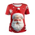 thumbnail image 2 of Tops para hombre, blusas y camisas de manga corta con cuello redondo para hombre, moda para hombre, casual, cuello redondo, estampado, jersey deportivo, mangas cortas, camiseta, blusa navideña, blusa, 2 of 6