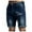 Dark Blue, variant on Hpapadks Men Jean Shorts Ripped Distressed Loose Fit Denim Bermuda Shorts with Pockets Summer Casual Solid Men's Denim Shorts Black L