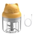 thumbnail image 1 of Picadora de Ajo USB Eléctrica Inalámbrica Picadora de Ajo Molinillo de Jengibre Recargable Portátil, 250ML, Amarillo Methold HA003928-06B, 1 of 7