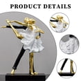 thumbnail image 2 of Estatua De Bailarina De Ballet Resina Ballet Chica Estatua Arte Doble Bailarina Figuras Artesanales (A Oro) Ehuebsd Libre de BPA, 2 of 8