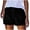 Black, variant on Qiopertar Women's Denim Shorts Casual Tassel Tie Waist with Pockets Spring Summer Fashion Jeans Shorts Trendy Elastic Bandage Bottom