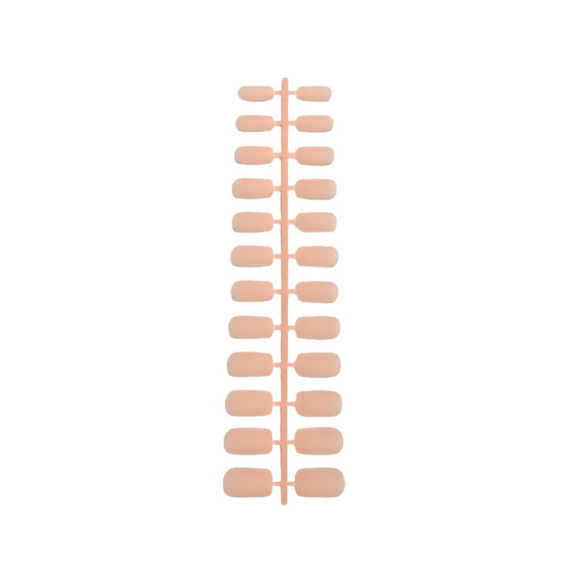 1 Set Glue on Nails Medium Length Files Square Style Street Nail Stick Full Cover Wraps Art Decals Artificial Beauty Tool Manicure Kit Decorations 18