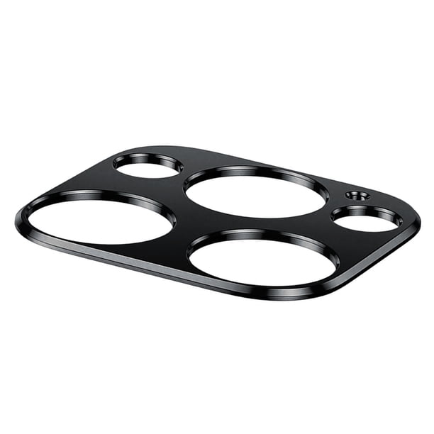 Seitruly Nueva cubierta de la cámara del teléfono Protector de película de lente de cámara de teléfono de aleación de aluminio, negro, reemplazo Teléfono y Comunicación Negro i12Pro máximo