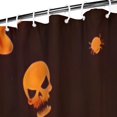thumbnail image 3 of Orange Halloween Spooky Elements Shower Curtain 72"x84" ,Bathroom Decorative Shower Curtains Set with 12 Hooks,Modern Waterproof Washable Shower Curtain, 3 of 6