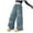 Blue, variant on WUANDIXFA Girls Jeans Baggy Jeans Girls Wide Leg Jeans Baggy Bow Embroidery High Waist Denim Pants Cute Trendy Teen Streetwear Back to School Clothes Blue,4-5 Years