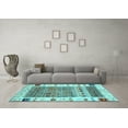 thumbnail image 3 of Ahgly Company Indoor Square Abstract Light Blue Contemporary Area Rugs, 7' Square, 3 of 4