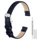 thumbnail image 1 of Correas de reloj de cuero Uxcell para hombres y mujeres, 10 mm, reemplazo de correa de reloj de liberación rápida, azul oscuro, 1 of 7