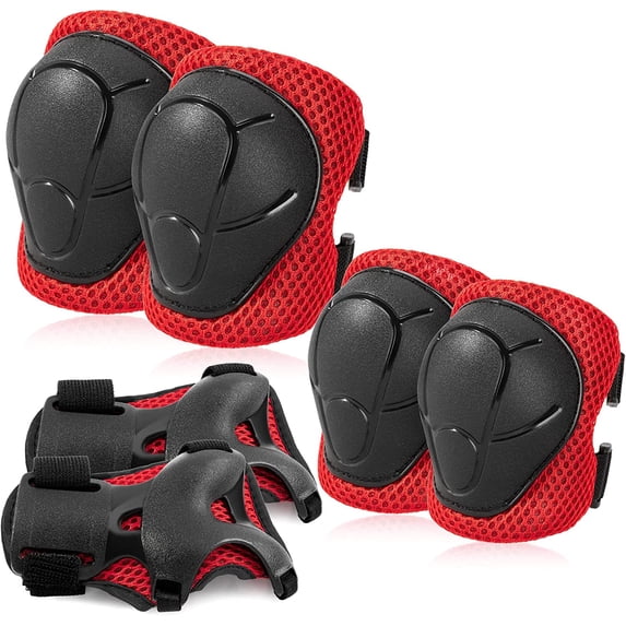 Kids/Youth Knee Pads Elbow Pads Guards Set for for Multi Sports Roller Skates Skateboarding. Inline Roller Skating Cycling Biking BMX Bicycle Scooter,Wrist Guards for Multi-Sports Outdoor.