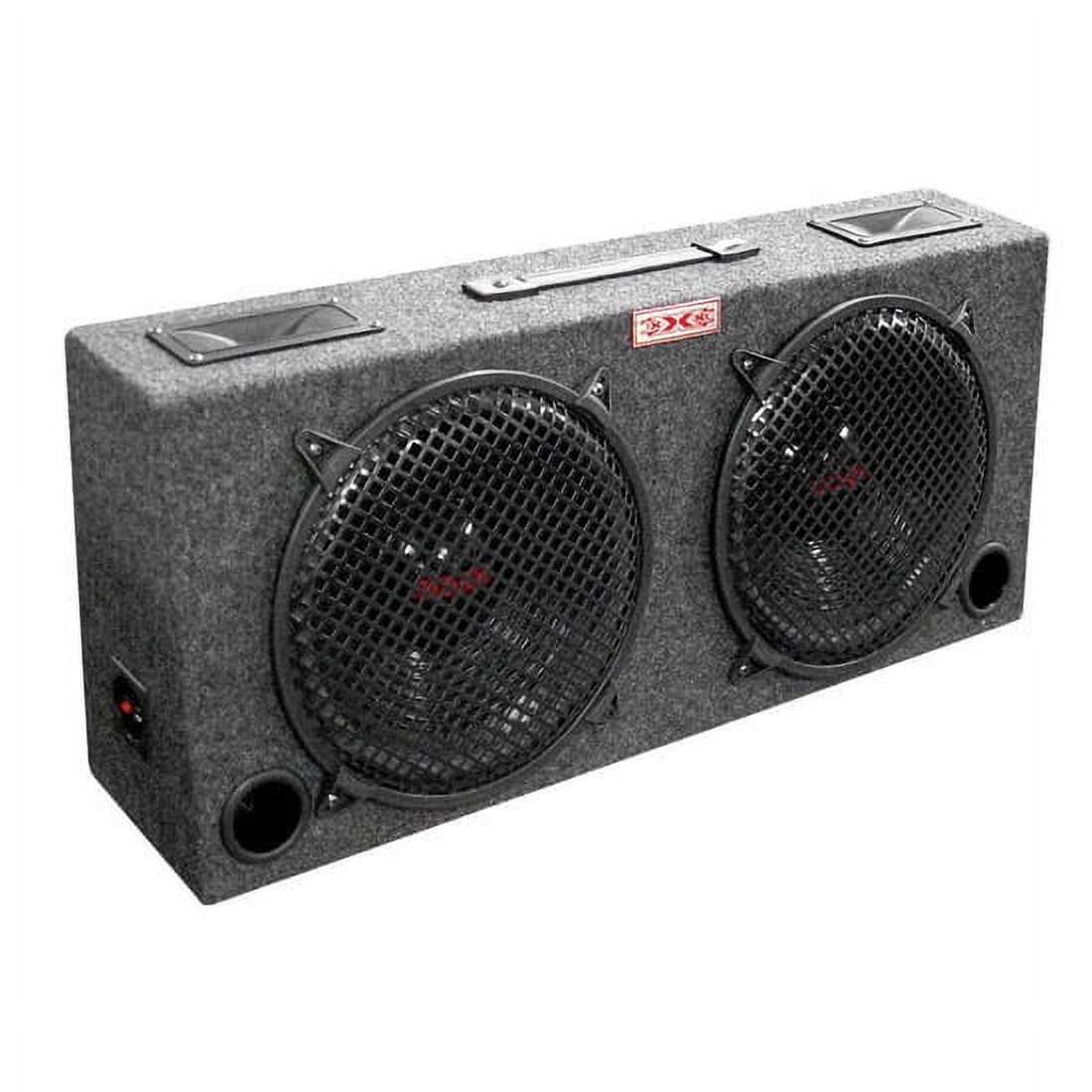 HIFONICS 12" 1600W Car Subwoofers (2 Pack) With QPower Ported Box - Dual 4 Ohm