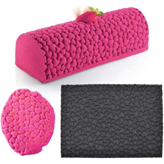 Love Shape Dessert Cake Silicone Mold DIY Mousse Mould Swiss Roll Dessert Handmade Soap Candle Mold Baking Molds