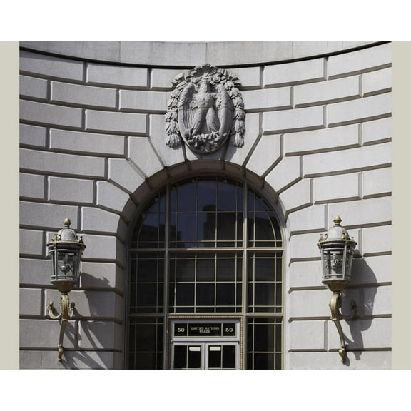 Print: Exterior Entrance Detail, Federal Building, San Francisco