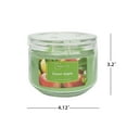 thumbnail image 5 of Mainstays 3-Wick Glass Jar Candle, Sweet Apple, Green, 11.5 oz, 5 of 11
