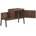 thumbnail image 3 of Crosley Luna Record Player Cabinet With Vinyl Storage in Walnut, 3 of 9