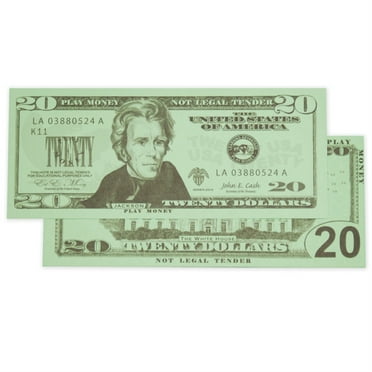 learning advantage play bills set 35 ones 25 fives 20 tens 15 twenties 5 fifties and 5 hundreds walmart com