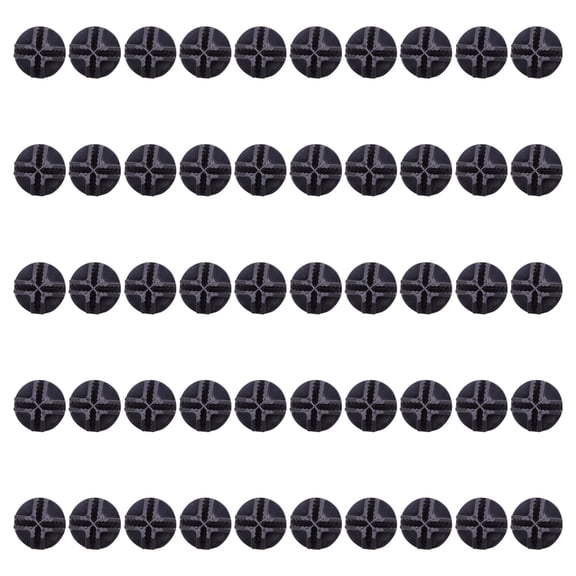 100Pcs Interlocked Cube Connectors With Crosses Recess Design For Wire Shelving Storage Racks Clips Black