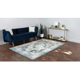 thumbnail image 2 of Unique Loom 3134080 5 x 8 ft. Salle Garnier Sofia Rectangular Rug, Blue, 2 of 4