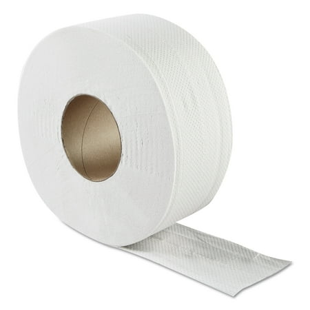 GEN JRT Jumbo Toilet Paper, 2-Ply, White, 3.3" x 500 ft, 8.85"Dia, 12/CT