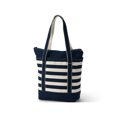 thumbnail image 3 of Lands' End Medium Print 5 Pocket Zip Top Long Handle Canvas Tote Bag, 3 of 3