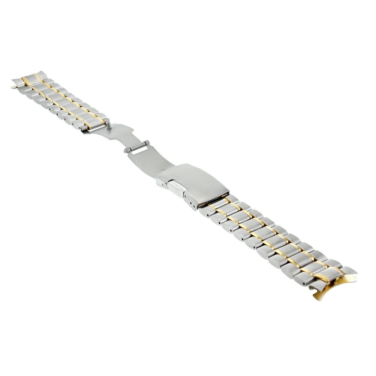 WATCH BAND SOLID LINK BRACELET FOR OMEGA SPEEDMASTER GOLD STEEL