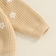 thumbnail image 6 of BemeyourBBs Baby Girl First Birthday Outfit One Embroidery Sweater Pullover Oversized Knit 1st Birthday Winter Cute Clothes, 6 of 7