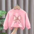thumbnail image 2 of Babcutegg Sweatshirts for Kid Girls Crew Neck Pullover Warm Girls Fall and Winter Clothes Pink Size 3, 2 of 3