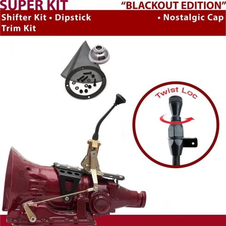 American Shifter C4 Shifter Kit Black 8 in. Trim Kit Dipstick for F7416