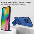 thumbnail image 5 of Allytechgroup Shockproof iPhone 16 Pro Case Cover, Slim Fit Bumper with Sliding Camera Lens Protector Anti-Scratch Lightweight Slim Case for Galaxy S25 Ultra, Blue, 5 of 11