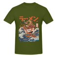 thumbnail image 3 of Camisetas de lujo The Great Ramen Off Kanagawa para hombre, camisas con estampado de verano, ropa de calle de algodón de alta calidad, tallas S a 6XL, 3 of 5